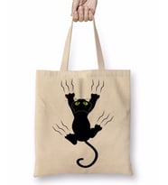 Gato Preto Cat Kedi Bez Çanta Uzun Saplı