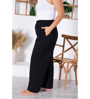 MyBen Kadın Büyük Beden Battal Iki Iplik Siyah Eşofman Altı Xl /2xl /3xl /4xl /5xl 6xl Mybn01
