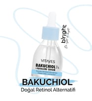 Retinol Alternatifi Bakuchiol %1 Squalene Yapıcı Onarıcı Hücre Yenileyici Bio Retinol Cilt Serumu