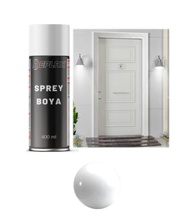 Parlak Beyaz Çelik Kapı Sprey Boyası 400 Ml.