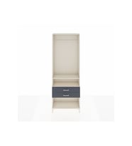 Arges Dolap 2 Raflı 2 Çekmeceli Tek Askılı 88x30x243 Aytaşı-Antrasit
