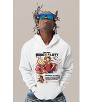 One Piece Monkey D. Luffy Baskılı Unisex Oversize Anime Karakter Hoodie