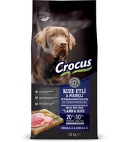Crocus Kuzu Etli Pirinçli 15 kg Yetişkin Köpek Maması