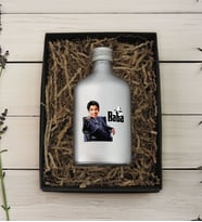 BK Gift Hediye Kutulu Kişiye Özel The Baba Karikatürlü Gümüş Tasarım Cam Şişede 200 ml Kolonya-2, Babaya Hediye, Babalar Günü Hediyeleri, Hediyelik Baskılı Kolonya