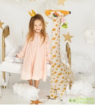 Pandamke 100 cm Peluş Zürafa – Yumuşacık, Sevimli ve Gerçekçi Tasarım!