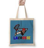 Funny Lacrosse Player Lax Mom Coach Gift Maglietta Bez Çanta Uzun Saplı