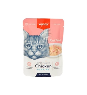 Wanpy Pouch Tavuklu Karidesli Kedi Konserve 85 gr