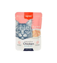 Wanpy Pouch Tavuklu Karidesli Kedi Konserve 85 gr