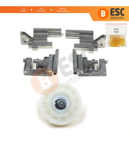 Renault Clio MK2 1998-2012 için Elektrikli  Sunroof Kızak Halat Metal Ayak ve Motor Dişli Seti