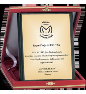 ODAK KUPA - Ahşap Plaketler - PL-005-M B - 15x20 cm