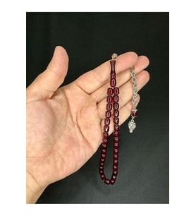 SEVGİLİYE ÖZEL HEDİYE ÇUBUK KEHRİBAR KESTANE RENGİ KAPSÜL KESİM 9MM X 7MM H-1526.