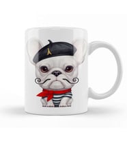 French Bulldog 01 Kupa Bardak Porselen