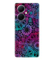 Vivo V29 Lite Kılıf Silikon Desen Özel Seri Colurful Mandala 1667