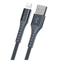 Polosmart PSM25 Apple Uyumlu Lightning Led Aydınlatmalı Şarj ve Data Kablosu 2.1A (Siyah)