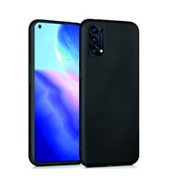 Oppo Reno 5 Kılıf Kamera Korumalı Silikon Rubber Arka Kapak (Siyah)