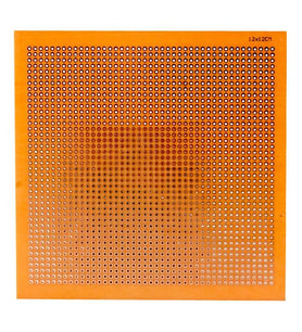 Ayt Plaket Bakır Delikli 12x12 Cm Pertinaks 120x120mm
