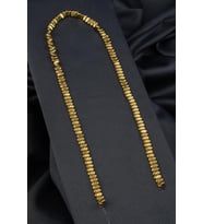 Hematit Doğal Taş Parlak Altın Sarı Yassı Elips Kesim 3x5mm Dizi [AB+]