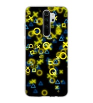 Xiaomi Redmi Note 8 Pro Uyumlu Kapak Semboller Tasarımlı Şeffaf Silikon Kılıf