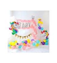 UNİCORN DOĞUM GÜNÜ PARTİ SETİ DOĞUM GÜNÜ SÜSÜ BALON ZİNCİRİ