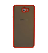 Samsung Galaxy J7 Prime Kılıf Montreal Silikon Kapak - Kırmızı
