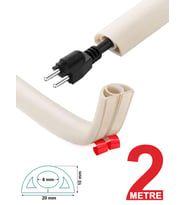 Greentech Esnek Kablo Kanalı KREM / GT-KK13