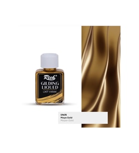 Yaldızlı Varak Likit, Maya Gold Rengi, 75 ml,Rich