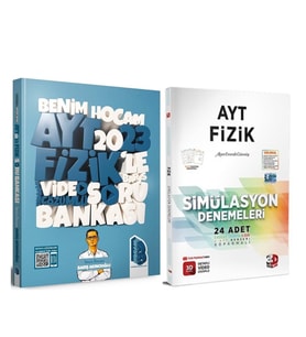 Benim Hocam 2023 AYT Fizik Soru Bankası ve 3D AYT Deneme Seti 2 Kitap