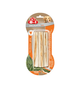 8in1 Delights Bones Köpekler İçin Tavuklu Ağız Bakım Ödül Çubuğu 3'lü 75 Gr