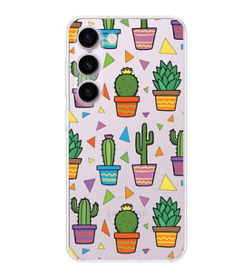 PrintiFy Samsung Galaxy S23 FE ile Uyumlu 1mm Slim Fit Water Color 4 Baskılı Şeffaf  Kılıf