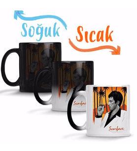 Scarface Sihirli Kupa Bardak Porselen