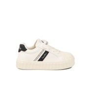 United Colors Of Benetton Siyah Beyaz Cırtlı Bağcıklı Unisex Çocuk Spor Ayakkabı BNI-11558 P