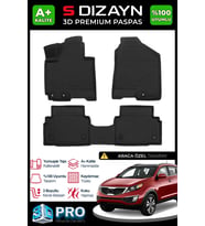 Kia Sportage 3D Pro Havuzlu Paspas 2011-2015 A+ Kalite
