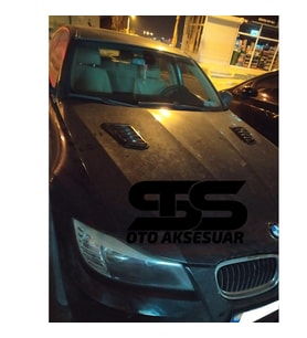 E90 Kasa Uyumlu Piano Black Kaput Üstü Havalandırma Izgarası