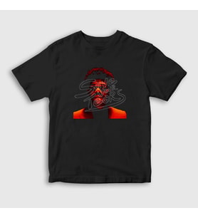 Presmono Unisex Çocuk Siyah Tears The Weeknd T-Shirt 158939tt