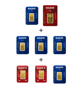 Nadir Gold 24 Ayar 19,5 Gram Altın (1 Ad 5 Gram Altın + 5 Ad 2,5 Gram Altın + 2 Ad 1 Gram Altın )