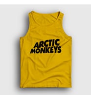 Presmono Unisex Sarı Logo Arctic Monkeys Atlet 14349tt (Sarı)