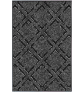 Eliana Home Baskılı, Yıkanabilir Kaymaz Taban Salon Halısı LNA0030-SD1001 100x150 cm (Gri)