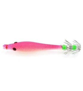PROFISHER Kalamar Sahtesi 9cm 7gr Simli Fosforlu Yumuşak Silikon Pembe