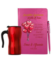 Sevgililer Gününe Özel Defter Kalem & Termos Mug Hediye Seti 29