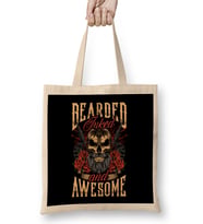 Bearded Inked And Awesome Badass Dad Bez Çanta Uzun Saplı