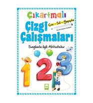 Çıkartmalı Çizgi Çalışmaları Sayılarla İlgili Aktiviteler