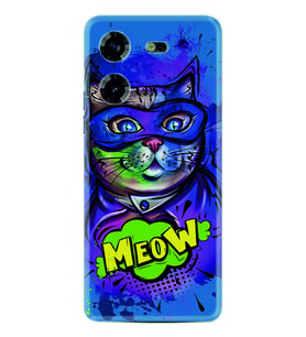 Tecno Pova 5 Kılıf Silikon Desen Özel Seri Super Meow 1715