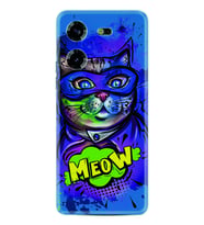 Tecno Pova 5 Kılıf Silikon Desen Özel Seri Super Meow 1715