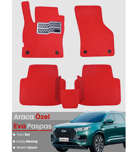 CHERY TİGGO8 AVANTGARDE (2024-2025) Uyumlu EVA Paspas Tam Set–Araca Özel,Su Geçirmez,Kolay Montaj