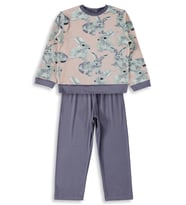 Dorka Golsut Süpersoft Desenli 3-11 Yaş Pijama Takımı - Pudra