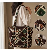 BK Gift El Yapımı Otantik Türk Kilim Omuz Çantası -17, Günlük, Kitap, Tablet, Plaj ve Seyahat Çantası