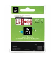 Dymo D1 40915 Beyaz Etıkete Kırmızı Beyaz Muadil Etiket (Çok Renkli)