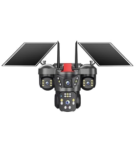 Joysee S4 12Mp AOR 2x3.6mm 2x2.8mm 4G 2 Solar Dört Kamera 22IR+12Led PTZ