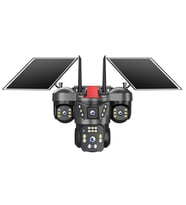 Joysee S4 12Mp AOR 2x3.6mm 2x2.8mm 4G 2 Solar Dört Kamera 22IR+12Led PTZ