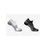Salomon LC2093600 Aero Ankle 2 Pack 2 Parça-Adet Unisex Çorap (Siyah - Beyaz)